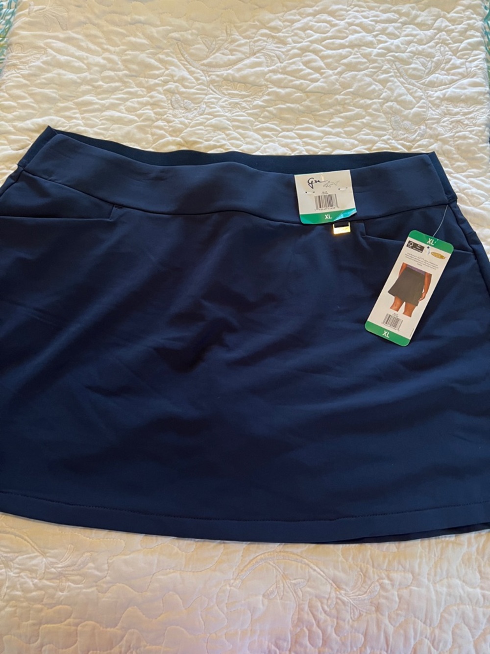 Greg Norman Collection Navy Athletic Skort.Sz-XL,NWT,Never worn